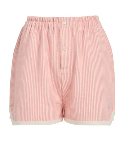 Barrie Cashmere-cotton Shorts In Pink