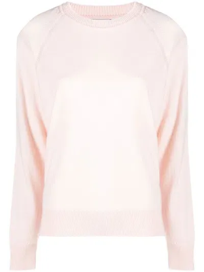 Barrie Crew-neck Cashmere Jumper In Pink