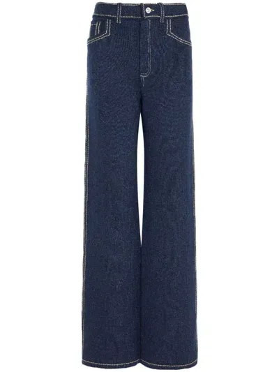 Barrie Knitted Jeans In Blue