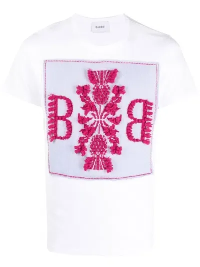 Barrie Logo-patch Cashmere T-shirt In White