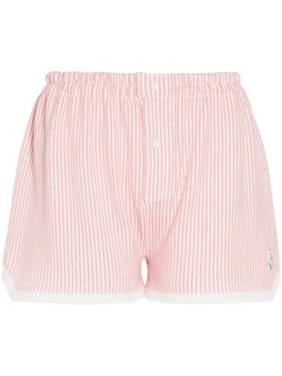 Barrie Striped Shorts In Pink