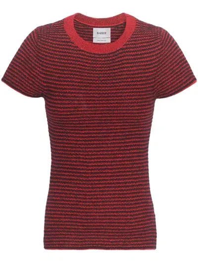 Barrie Striped Top In Red