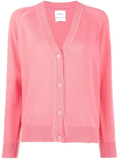 Barrie V-neck Cashmere Cardigan In Pink