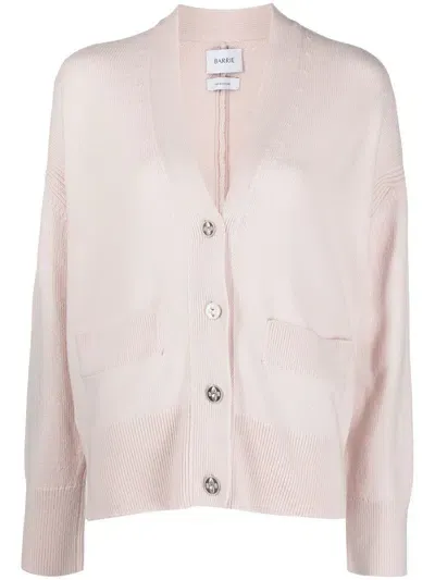 Barrie V-neck Cashmere Cardigan In Pink