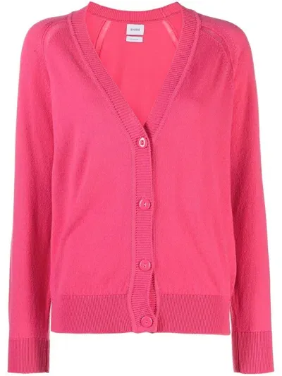 Barrie V-neck Cashmere Cardigan In Pink