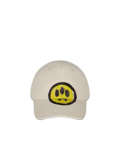 Barrow Beige Graffiti Effect Baseball Cap In White