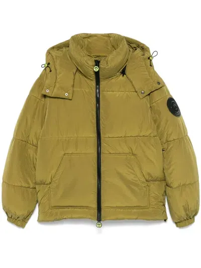 Barrow Detachable-hood Puffer Jacket In Green