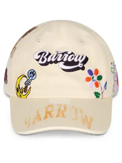 Barrow Graphic-print Cap In Neutrals