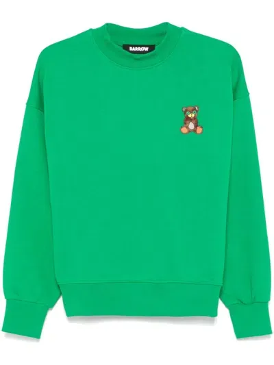 Barrow Iconic Teddy Sweatshirt In Green