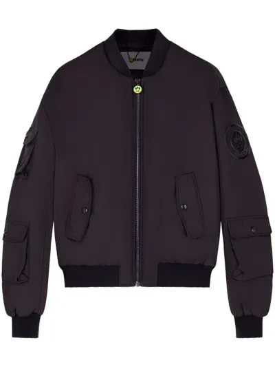 Barrow Logo-appliqué Bomber Jacket In Black