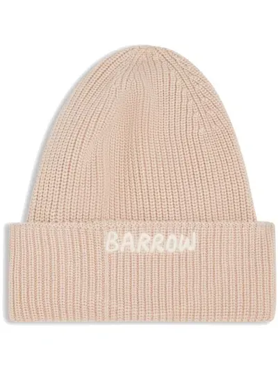 Barrow Logo Beanie Hat In Neutral