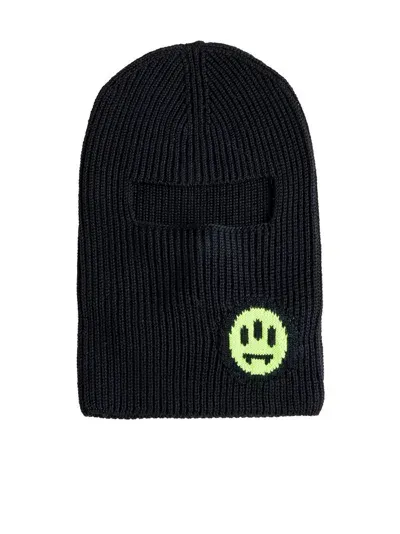 Barrow Logo Intarsia Knitted Balaclava In Black