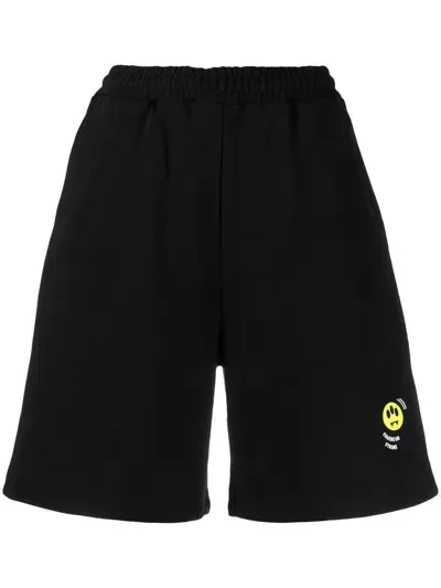 Barrow Logo-print Detail Shorts In Black