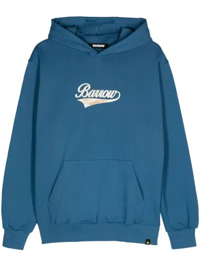 Barrow Logo-print Hoodie In Blue