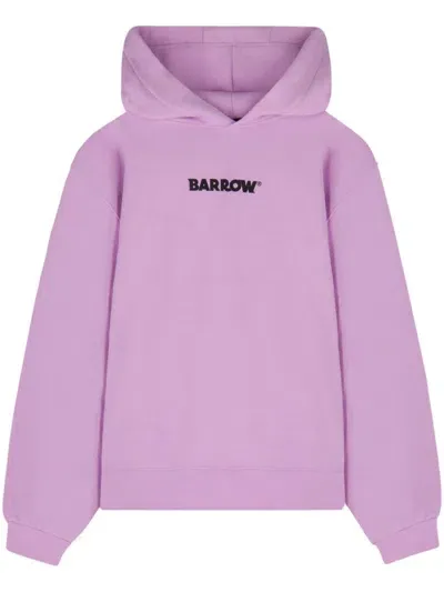 Barrow Logo-print Hoodie In Pink