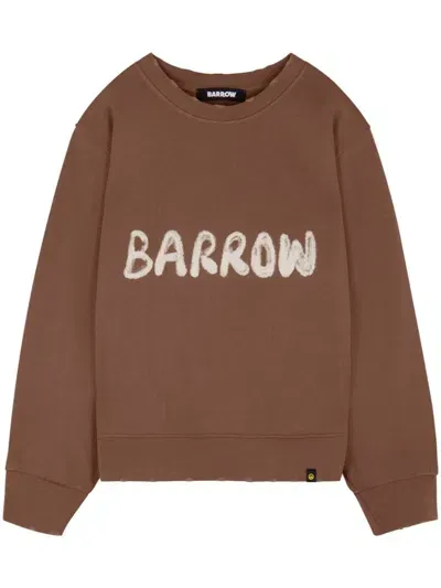 Barrow Logo-print Sweatshirt In Brown