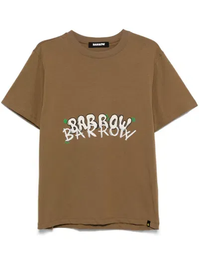 Barrow T-shirt Mit Logo-print In Brown