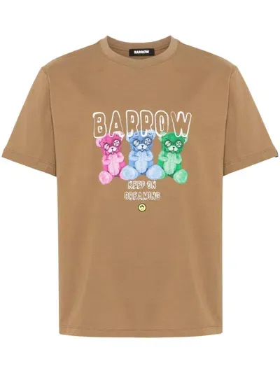 Barrow Logo-print T-shirt In Brown