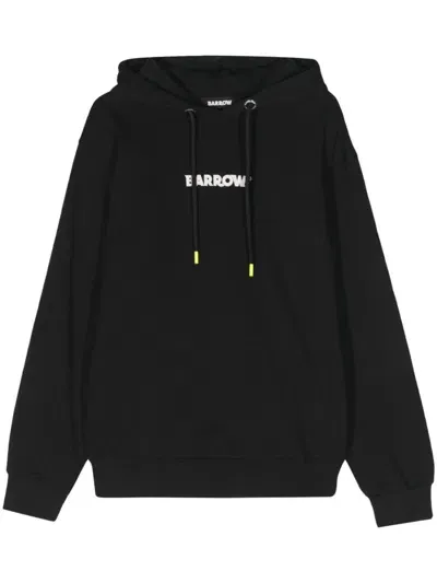 Barrow Printed Sweatshirt In Black  