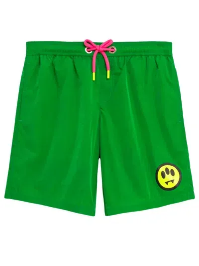 Barrow Logo-print Swim Shorts In Green