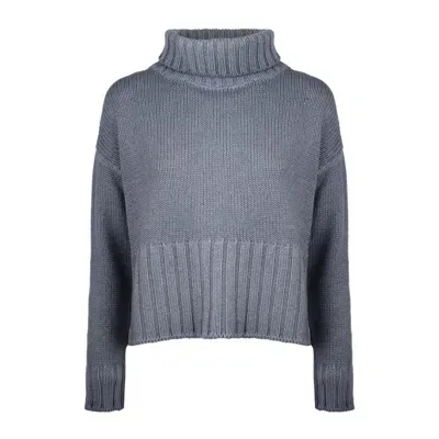 Base Powder Blue Merino Wool Turtleneck Sweater