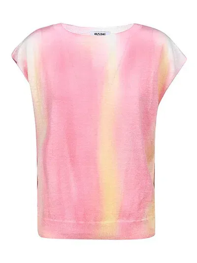 Base Tie-dye Shortsleeves Top In Multicolour