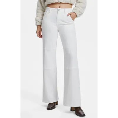 Bayeas Eva High Waist Wide Leg Jeans In White