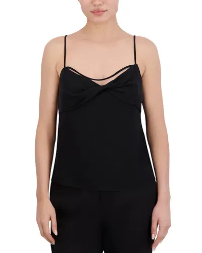 Bcbgmaxazria Cowl Neck Camisole In Black