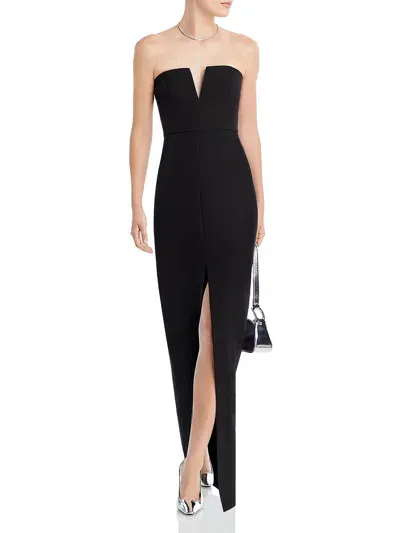 Bcbgmaxazria Strapless Crepe Gown - Exclusive In Black