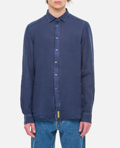 Bd Baggies Linen Shirt In Blue