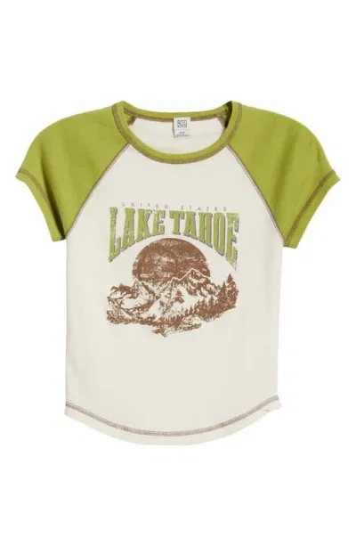 Bdg Urban Outfitters Lake Tahoe Raglan Graphic T-shirt In Green