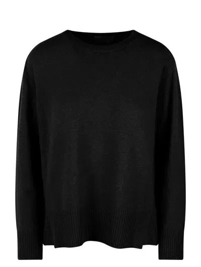 Be You Be Sincere Roundneck Sweater In Black