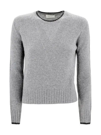 Be You Nuvola Cropped Be Snug Roundneck In Gray