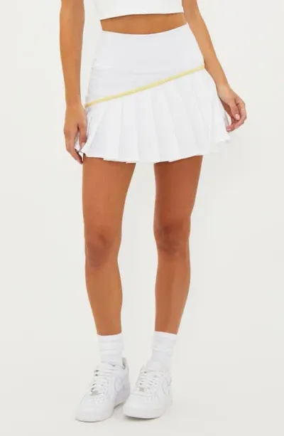 Beach Riot Pleated Skort In White