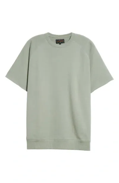 Beams Cutoff Sleeve French Terry Sweatshirt In Green