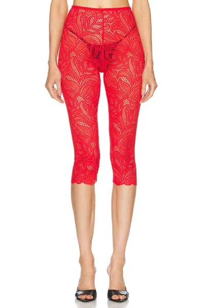 Beaufille Cassia Capri Legging In Red