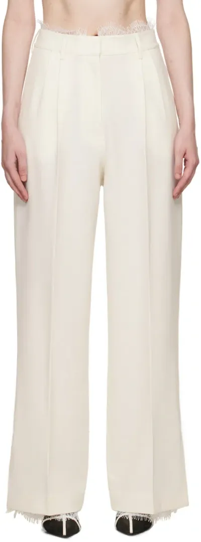 Beaufille Off-white Celeste Trousers In Alabaster