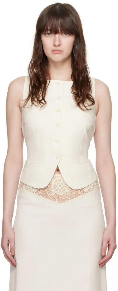 Beaufille Off-white Innes Vest In Alabaster