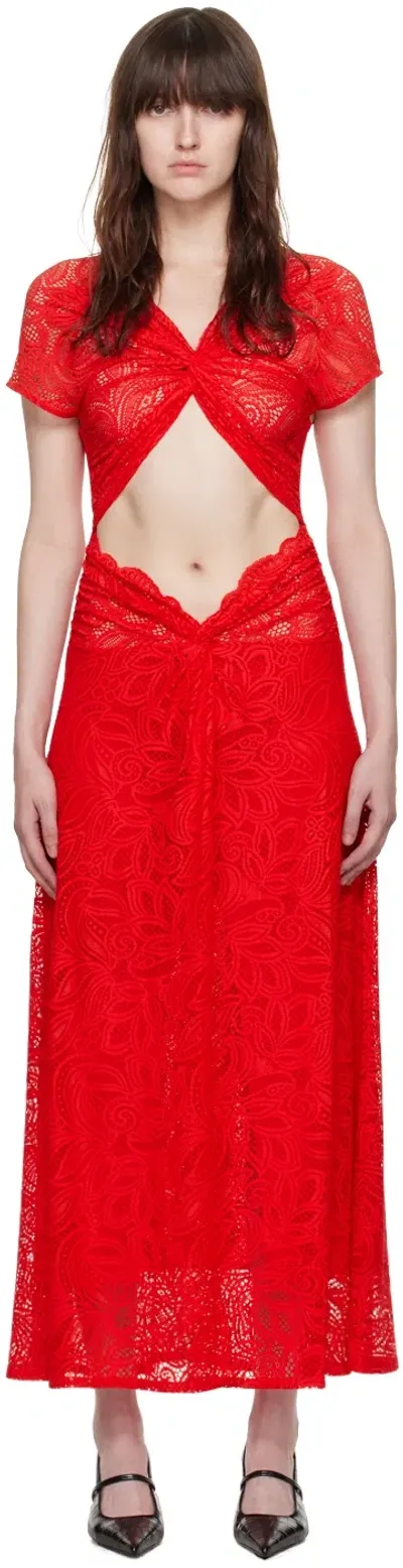 Beaufille Red Sassen Maxi Dress