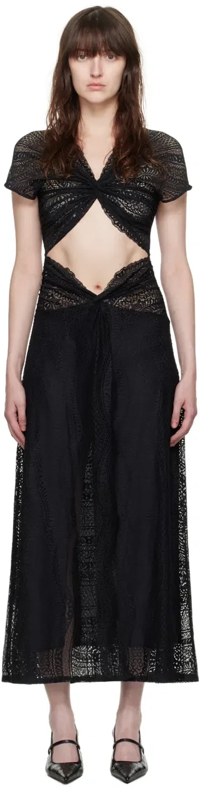 Beaufille Ssense Exclusive Black Sassen Maxi Dress