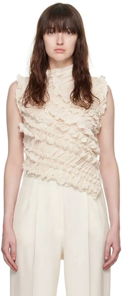 Beaufille Ssense Exclusive Off-white Vera Blouse In Ivory