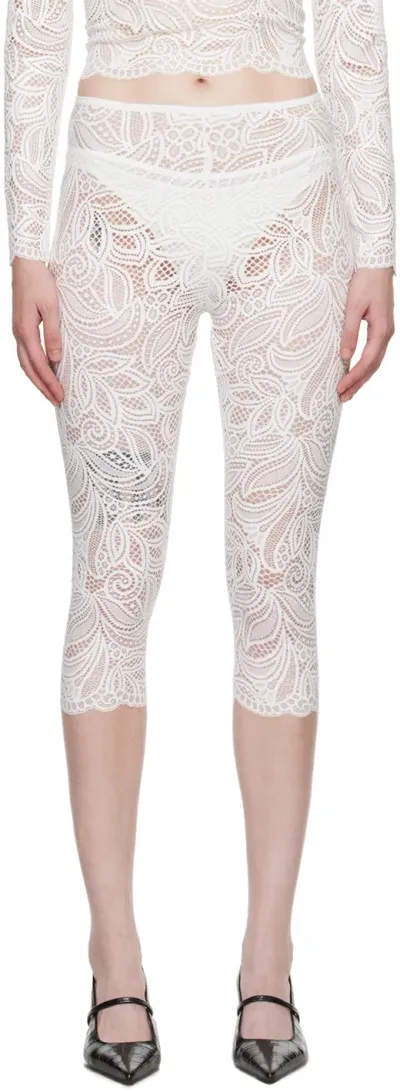 Beaufille White Cassia Capri Leggings