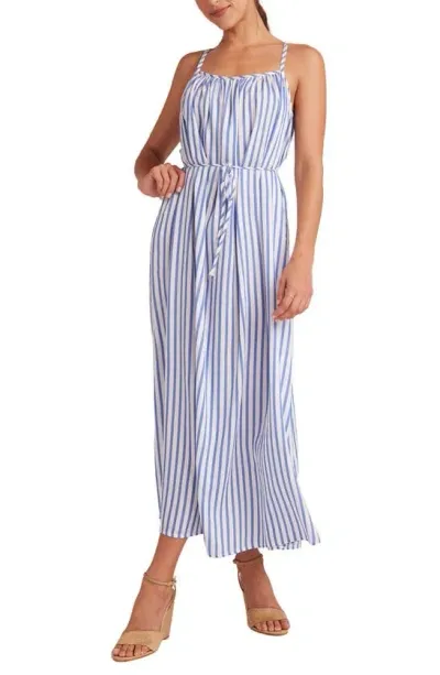 Bella Dahl Stripe Maxi Sundress In Blue