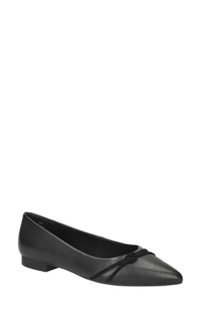 Bella Vita Rhea Ballet Flat In Black Leather