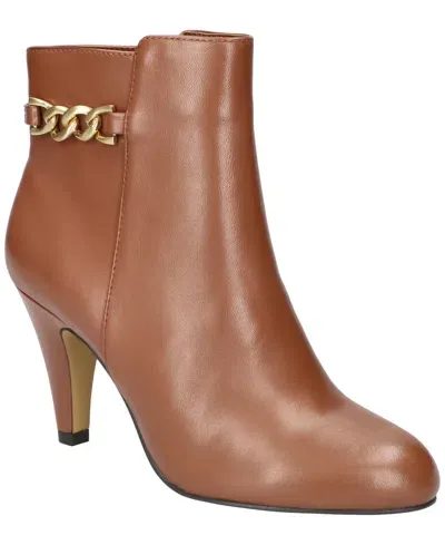 Bella Vita Women's Agnes Dress Ankle Boots In Dark Tan Leather