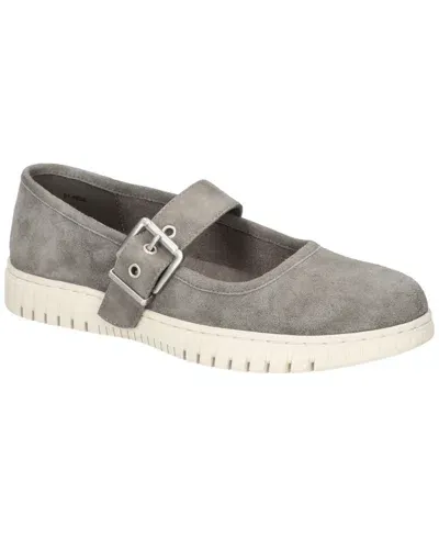 Bella Vita Women's Astro Mary Janes Shoes In Grey Kidsuede Leather