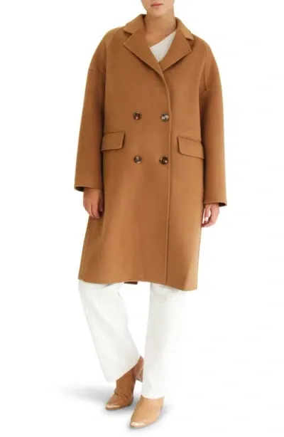 Belle & Bloom Amnesia Oversized Coat In Brown