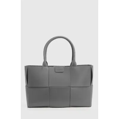 Belle & Bloom Long Way Home Woven Tote In Gray