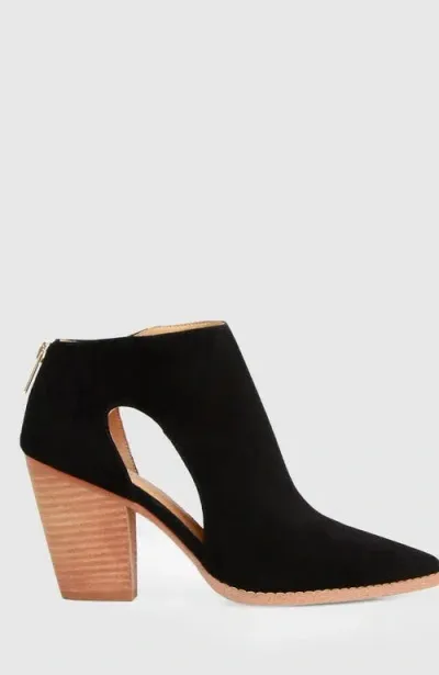 Belle & Bloom Midnight Special Suede Ankle Boot In Black