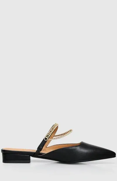 Belle & Bloom On The Go Leather Flat - Black